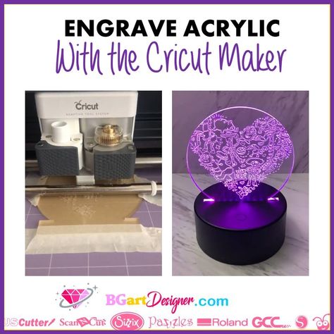 Acrylic Engraving With Cricut, Engrave Acrylic With Cricut, Engraving Acrylic, Acrylic Engraving, Rhinestones Designs, Engraving Designs, Silhouette Cameo Tutorials, Engraving Tools, Craft Day