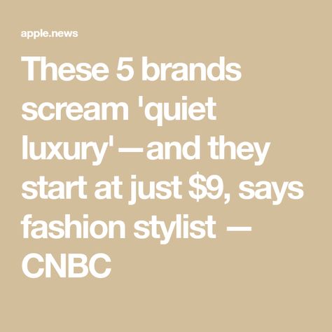 These 5 brands scream 'quiet luxury'—and they start at just $9, says fashion stylist — CNBC Quiet Luxury Brands, Why You So Quiet? What's On Your Mind?, Internship Fashion, Fast Fashion Brands, Build A Wardrobe, Slim Fit Chinos, Perfect Foundation, Printed Shirt Dress, Stylish Watches