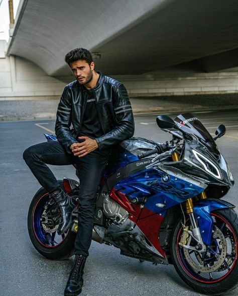 Photos With Motorcycles, Men With Motorcycles, Man With Bike Photography, Motorcycle Photo Shoot Men, Posing With Motorcycle, Men Motorcycle Outfit, Motorcycle Poses Men, Men Motorcycle Photography, Bike Poses For Boys