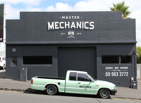 Identity for Master Mechanics by friends of design. Vintage Mechanic Shop, Mechanic Branding, Mechanical Logo, Mechanic Aesthetic, Car Mechanics Garage, Vintage Mechanics, Mobile Mechanic, Urban Housing, Mechanic Shop