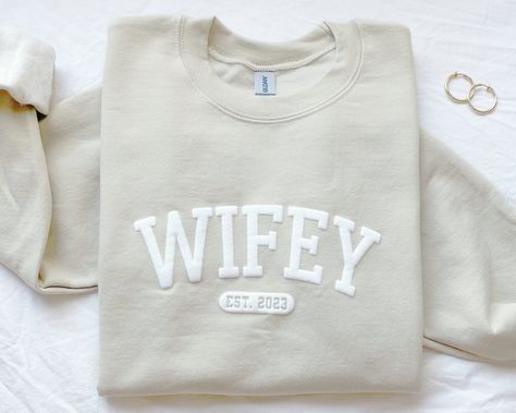 Unique Bridal Shower Gift, Personalized Bridal Gifts, Wife Sweatshirt, Engagement Gifts For Bride, Unique Bridal Shower Gifts, Perfect Bridal Shower Gift, Wifey Sweatshirt, Bride Sweatshirt, Mrs Shirt