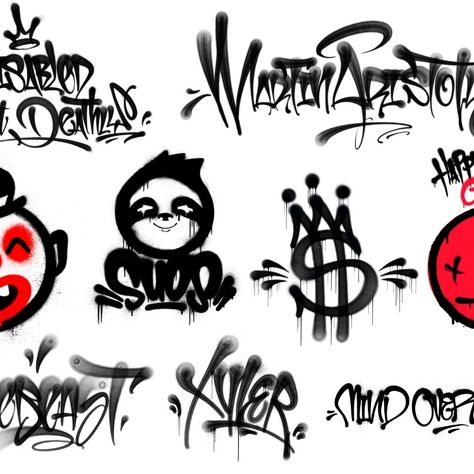 I will make graffiti tag with spray paint textures for your logo Graffiti Logo Design Ideas, Spray Paint Ideas Graffiti, Spray Paint Letters, Spray Paint Designs, Graffiti Logo Design, Spray Paint Font, Easy Graffiti, Green Spray Paint, Graffiti Tags