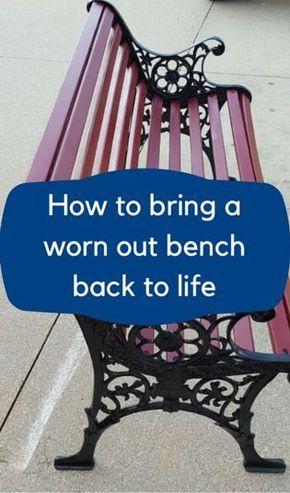 I can't believe I posted this on Hometalk, but didn't think to pin it here afterwards. How To Bring A Worn Out Bench Back To Life Bench Makeover, Outside Benches, Cast Iron Garden Bench, Wrought Iron Bench, Cast Iron Bench, Garden Diy Ideas, Iron Bench, Metal Bench, Yard Project