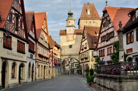 Fairytale town of Rothenburg, Germany Medieval Germany, Rothenburg Germany, Romantic Road, Rothenburg Ob Der Tauber, Germany Travel, Most Beautiful Places, Travel Around The World, Travel Inspiration, Places To Go