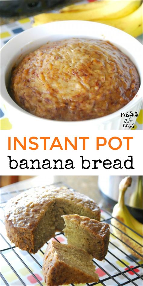 Instant Pot Banana Bread, Instant Pot Cake Recipe, Pot Cakes, Instant Pot Pasta Recipe, Instant Pot Cookbook, Moist Banana Bread, Best Instant Pot Recipe, Best Banana Bread, Banana Bread Recipe