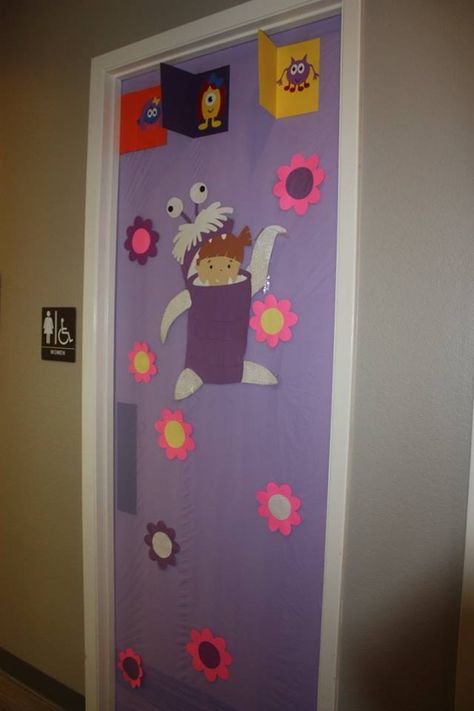 Boo Door, Boo's Door, Monsters Inc Boo, Halloween Themed Food, Staff Appreciation Week, Door Decorating, Staff Appreciation, Classroom Theme, Halloween Door