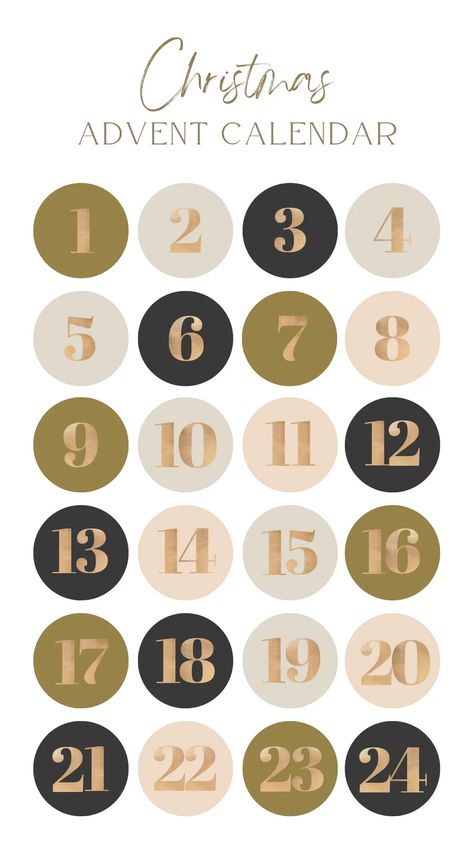 Шаблоны Numbers Instagram Story, Advent Calendar Numbers, Numbers Poster, Calendar Numbers, American Girl Doll Furniture, Creative Gift Wraps, Neutral Christmas, Advent Calenders, Number Poster