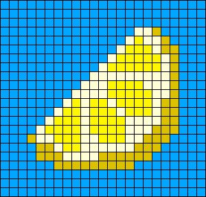 Lemon Perler Bead Patterns, Lemon Alpha Pattern, Lemon Pixel Art, Stitch Bag, Easy Pixel Art, Lemon Fruit, Pixel Drawing, Quilt Square Patterns, Diy Perler Bead Crafts