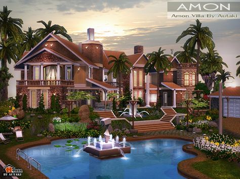 This house for the large fammily.  Found in TSR Category 'Sims 3 Residential Lots' Sims 3 Mansion, Mods Sims 4, Lotes The Sims 4, The Sims 4 Lots, Die Sims 4, Sims 4 House Plans, Sims 4 House Building, Gta Rp, Suburban House