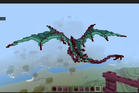 Minecraft Dragon Build, Minecraft Dragon, Minecraft Statues, Moth Illustration, Minecraft Banner Designs, Minecraft Banners, Minecraft Medieval, Minecraft Inspo, Minecraft 1