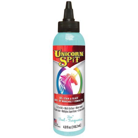 Unicorn Spit Wood Stain & Glaze 4oz-Zia Teal Lemon Kiss, Blue Thunder, Unicorn Spit, Jasmine Scent, Pink Gel, Glaze Paint, Metal Fabric, Glaze Ceramics, Gel Stain