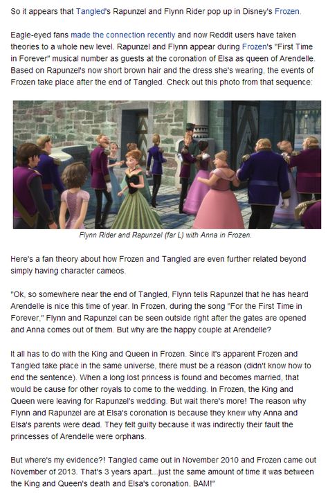 Tangled Theories, Frozen Theories, Rapunzel In Frozen, Frozen Theory, Disney Theories, Frozen And Tangled, Rapunzel And Flynn, Disney Theory, Fan Theories