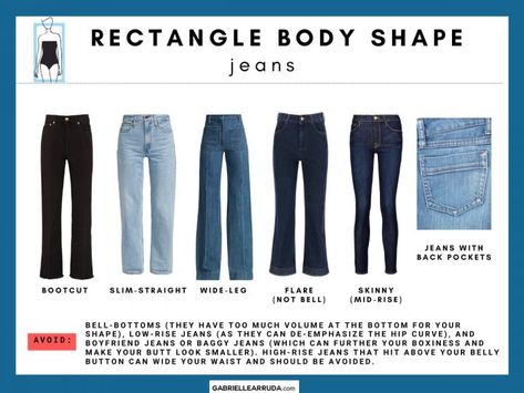 Rectangle Body Wardrobe, Dressing For Body Type Rectangle, Rectangle Style Guide, Best Jeans For Square Shape, Fashion Style For Rectangle Body Shape, Outfit Idea For Rectangle Shape, Style For Rectangular Body Shape, How To Style Door Body Type, Body Shape Guide What To Wear