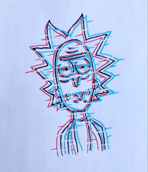 #glitcheffect #glitch #rickandmorty #rickymorty #rick #draw #drawing Rick And Morty Glitch Drawing, Glich Drawings, Glitch Art Drawing Simple, Rick And Morty Glitch, Glitch Sketch, Rick And Morty Drawing Sketch, Glitch Drawing Ideas, Glitch Effect Drawing, Rick Drawing