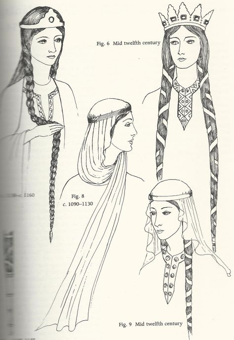 13th century norman woman | 1154 1200 the style of headcovering worn by eleanor of Medieval Hairstyles, Medieval Costume, Century Clothing, Medieval Clothing, Medieval Dress, 11th Century, Anglo Saxon, Medieval Fashion, Old Book