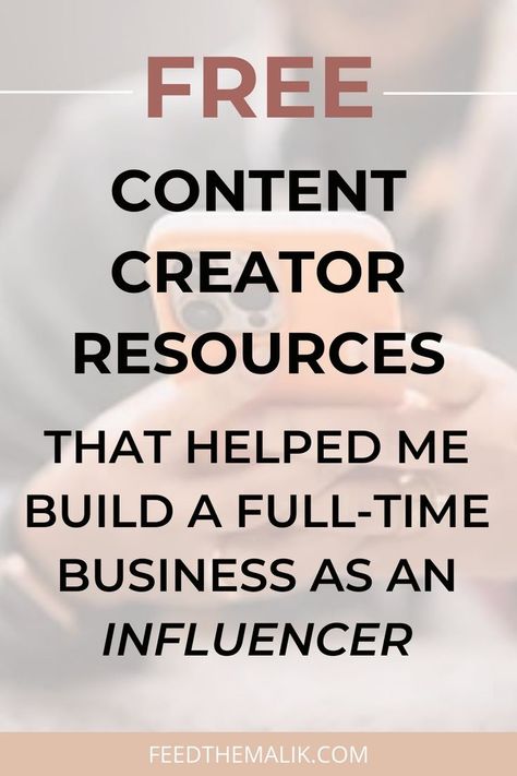 Are you an aspiring influencer looking to build an online business? Whether you're looking to grow your blog, start a vlog, or simply get your name out there, you need the right tools and resources. Here's my list of a few useful AND free content creator resources that can help you become a successful influencer - from apps and tools to help with content creation, to tips and tricks for growing your following and monetizing your efforts. Fashion Podcast, Successful Influencer, Content Creator Ideas, Become A Content Creator, Content Creator Tips, Grow Your Youtube Channel, Tools List, Online Course Creation, Content Creation Tools