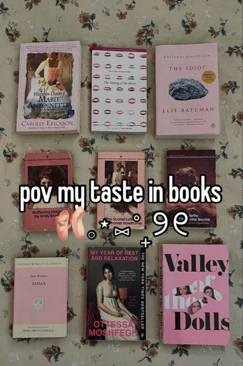 Coquette Books To Read, Marie Antoinette Whisper, Book Recommendations Classics, Classic Book Recommendations, Classic Romance Books, Girly Books, Coquette Books, 100 Books To Read, Unread Books