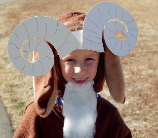 Billy Goats Gruff Costume, 3 Billy Goats Gruff Costume, Three Billy Goats Gruff Craft, Diy Goat Costume, Billy Goat Costume, Goat Costume Diy, Billy Goats Gruff Craft, Halloween Hats Diy, Goat Costume