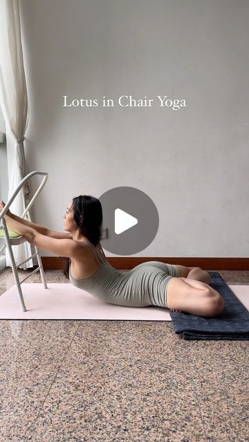 Lotus Position Yoga, Lotus Pose Yoga, Pure Yoga, Yoga Chair, Deep Breaths, Chair Yoga, September 1st, Exercise Yoga, Daily Routines