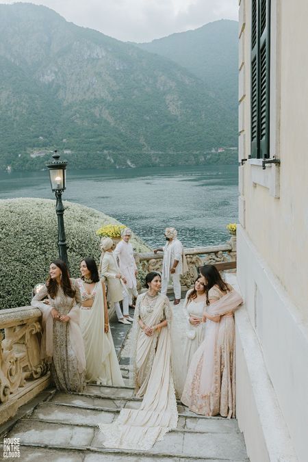 Wedding Group Poses, Engagement Dinner, Indian Wedding Planning, Lake Como Wedding, Wedding Spot, Wedding Register, Vogue India, Wedding Photography Poses, Italy Wedding