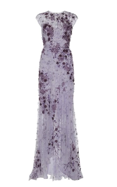 Lavender Ombre, Ombre Lace, Eyes Model, Purple Lavender, Monique Lhuillier, Makeup Skincare, Gorgeous Gowns, Purple Fashion, Jewelry Shopping