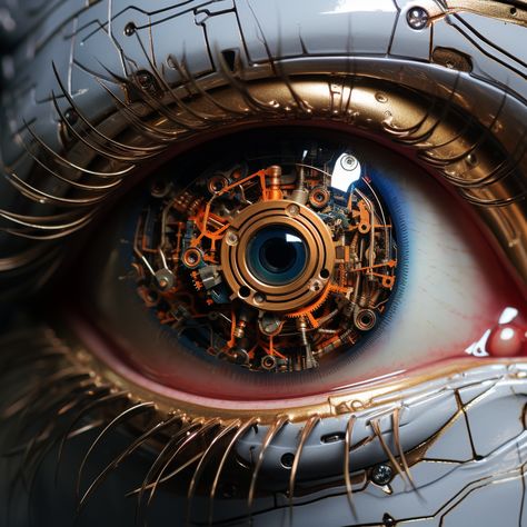 Robot Eye Aesthetic, Mechanic Artwork, Robot Assassin, Cybernetic Eye, Steampunk Eye, Robot Eyes, Bionic Eye, Scifi Artwork, Eye Anatomy