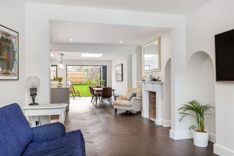 The Middle Room Conundrum in a Victorian Terrace – Blog Through Lounge Ideas, Victorian Terrace Living Room, Wraparound Extension, Small Conservatory, Ground Floor Extension, Open Plan Design, Terrace Living Room, Sleek Decor, London Brighton