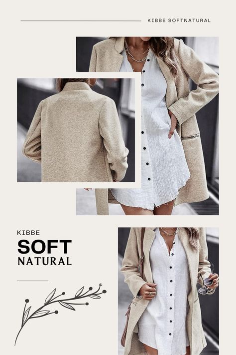 Soft Natural Kibbe, Kibbe Soft Natural, Natural Outfit, Kibbe Style, Natural Kibbe, Natural Clothing, Natural Women, Collar Cardigan, Woman Standing