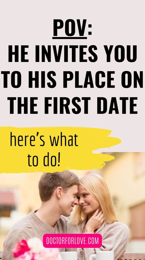 You've known each other for a while and now he finally asked you out... but at his place. What should you know and what should you do when your crush invites you to his place on your first date. Dating tips for women/ When he asks you to go to his place/ First date at his house/ First date tips/ First Date Gifts For Him, First Date Hairstyles, 1st Date Outfit Casual, 1st Date Outfit, First Date Tips For Women, Casual First Date Outfit, 1st Date Ideas, First Date Outfit Casual, Rules For Women