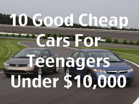 10 Cars for Teens Under $10K . . .  Civic, Corolla, Ranger, Scion xB, Forester, Mazda3, Tacoma, Altima, Prius, Fusion Buying First Car, Cars For Teenagers, Best First Car, Best Cars For Teens, Car For Teens, Car Buying Guide, First Cars, Scion Xb, Reliable Cars