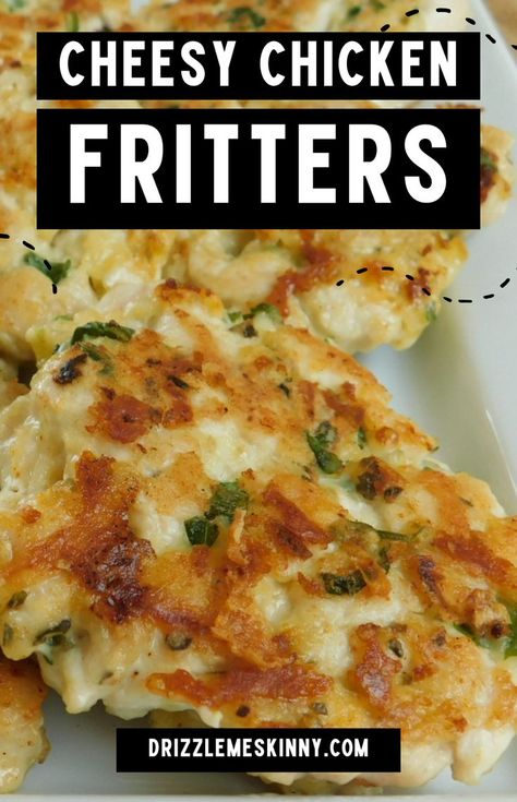 0 Point Weight Watchers Recipes, Cheesy Chicken Fritters, Chicken Fritters Recipe, Ww Dinners, Points Plus Recipes, Chicken Fritters, Food Dinners, Weight Watchers Chicken, Dinner Chicken