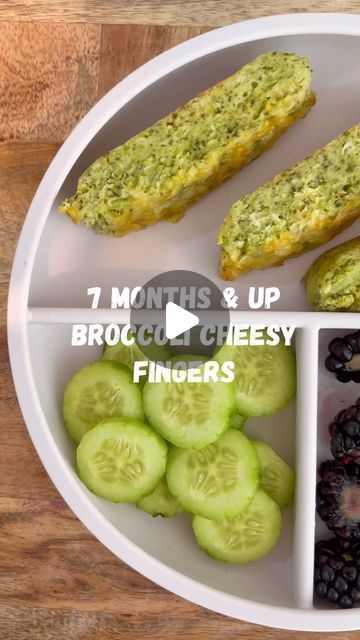 Natalie | Motherhood | Recipes on Instagram: "7 months & Up Broccoli Cheesy Fingers 🥦  These are one of my favorite recipes! So easy, simple and delicious! Made with only 4 ingredients and minimal effort! They can be served as breakfast, lunch, dinner or a snack and are excellent for meal-prepping and having in the freezer for busy days. Perfect for little ones practicing BLW or who are starting to transition from purées to solids. 🧀🥦  Comment “recipe” and I will DM you the link or find the link in my bio and below ✨  https://eatingwithzion.com/recipe/broccoli-cheesy-fingers/  Follow and save for more 🌟  #startingsolids #startingsolidsforbabies #babyfood #babyfoodideas #blw #mom #motherhood #baby #healthy #healthysnacks #babyledweaning #blwrecipes #weaning #weaningjourney #toddler #tod Easy Blw Breakfast Ideas, Baby Led Weaning Broccoli Recipes, Broccoli Baby Food Recipe, Kids Dinner Ideas Easy, Baby Breakfast Ideas 7 Months, Easy Baby Led Weaning Recipes, Blw Recipes 9 Months Meal Ideas, Blw Meal Prep, Blw Lunch