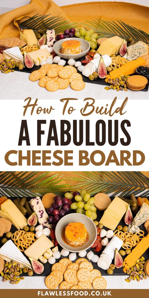 If you're wondering what to put on a cheese board, then look no forward for ideas to build a fabulous cheese board! Here are some incredible cheese board ideas for creating a mouth-watering simple cheese platter that your guests will love. We help you choose the best cheeses for cheese boards, including different strengths, colours and textures. With these helpful tips, you can create the perfect cheese board every time! Easy Cheese Board Ideas, Simple Cheese Platter, Easy Cheese Board, Smoked Salmon Starter, Cheese Board Ideas, Steak And Mushroom Pie, Cheese Board Easy, Carrot And Coriander Soup, Cheesy Pasta Bake