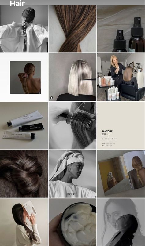 Hair Salon Photography, Hair Salon Instagram, Hairstylist Career, Hairstylist Marketing, Hair Mood Board, Hair Salon Pictures, Hairstylist Branding, Hair Salon Marketing, Salon Pictures