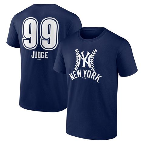 Show your team pride all season long with this T-Shirt. This classic crew neck tee is crafted from soft, breathable fabric for all-day comfort. The bold graphics are the perfect way to demonstrate your fandom, whether you're at the game or just running errands around town. Aaron Judge, Bold Graphics, New York Yankees, Crew Neck Tee, Running Errands, Mlb, Breathable Fabric, The Game, T-shirt