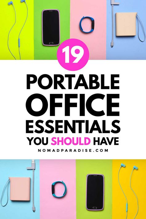 Digital Nomad Essentials, Work From Home Gadgets, Work Commuter Essentials, Nomad Essentials, Hunched Shoulders, Office On The Go, Work Bag Essentials, Cybersecurity Awareness, Home Office Essentials