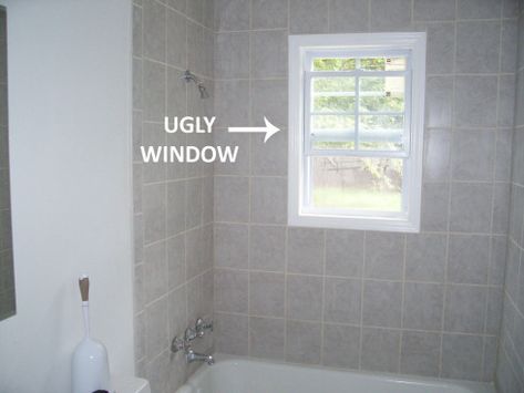 Window In The Shower Solution, Shower With A Window In It, Tiled Shower With Window, Window Inside Shower Ideas, Shower With Window Remodel, Bathroom Shower With Window, Shower With Window In It, Tile Shower With Window, Shower In Front Of Window