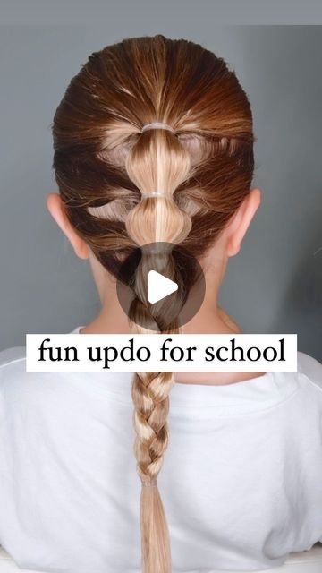 Girls Hair Updos Easy, Easy Back To School Hairstyles For Kids, Girls Updo Hairstyles Kids, Dance Hairstyles Dancers, Hairstyle For Back To School, Kids Updo Hairstyles, Girls Updo Hairstyles, Girls Updo, Kid Hair