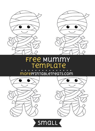 Free Mummy Template - Small Mummy Printable Template, Mummy Template Free Printable, Mummy Template, Martin Luther King Jr Activities, Felt Tutorial, Number Crafts, Character Outline, Halloween School Treats, Teachers Diy