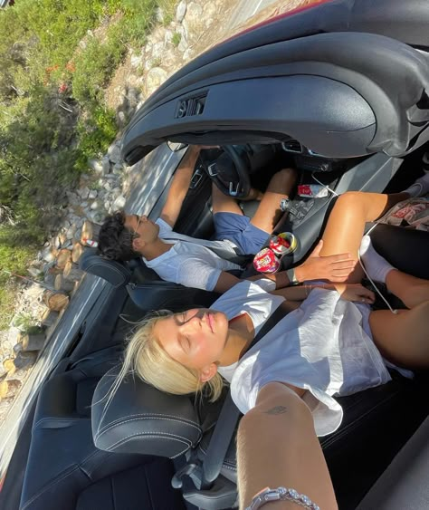 Couple in convertible car, mountain aesthetic, couple road trip, boyfriend and girlfriend Road Trip Couple Aesthetic, Couple Road Trip Aesthetic, Couple In Convertible, Weekend With Boyfriend, Convertible Aesthetic, Couple Road Trip, 2025 Travel, Board Manifestation, Girlfriends Getaway