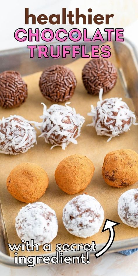 Chocolate Avocado Truffles: A rich chocolate truffle with less fat and calories thanks to a secret ingredient: avocado! Avocado Truffles, Key Lime Fudge, Crazy For Crust, Healthy Candy, Chocolate Avocado, Avocado Chocolate, Candy Recipes Homemade, Caramel Candy, Peanut Brittle