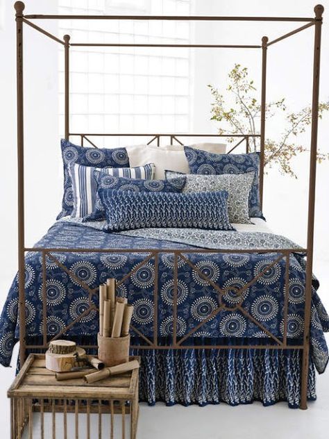 Indigo Bedding, Bedskirts, Driven By Decor, Pine Cone Hill, Quilts Bedding, Bed Linen Design, White Linen Bedding, White Love, Bed Linens Luxury