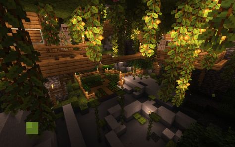 Frog Cave Minecraft, Minecraft Lush Caves Village, Cave Home Entrance Minecraft, Lush Cave House Minecraft Aesthetic, Minecraft Cave Village Ideas, Cave Homes Minecraft, Lush Cave Village Minecraft, Lush Minecraft Builds, Lush Caves Minecraft