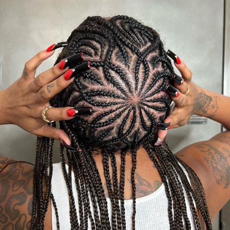 Hair • Instagram Cornrow Locs, Ethereal Hairstyles, Natural Braided Hairstyles, Hair Instagram, Beautiful Hair Accessories, Braided Cornrow Hairstyles, Cool Braid Hairstyles, Braids With Curls, Cool Braids