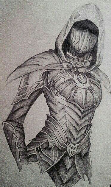 Skyrim Drawing, Nightingale Armor, Skyrim Fanart, Sif Dark Souls, Skyrim Cosplay, Skyrim Art, Armor Drawing, Elder Scrolls Art, Elder Scrolls Skyrim