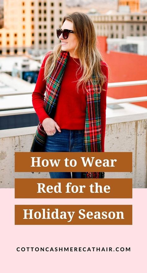 Red Sweater Outfit Christmas, Cashmere Cardigan Outfit, Cashmere Sweater Outfit, Red Sweater Outfit, Red Cashmere Sweater, Casual Holiday Outfits, Places To Be, Smells Good, Outfit Christmas