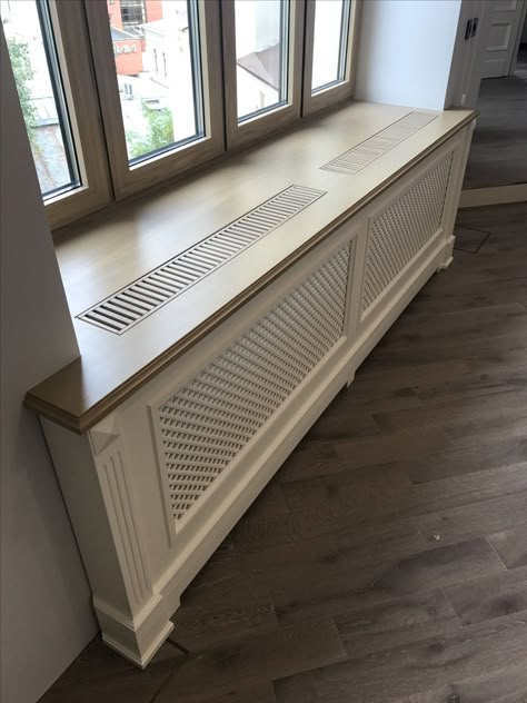 Home Radiators, Mudroom Bench Seat, Mudroom Bench Plans, Diy Mudroom Bench, Bench Decor, Radiator Cover, Mudroom Bench, Rack Design, Studio Apartment Decorating