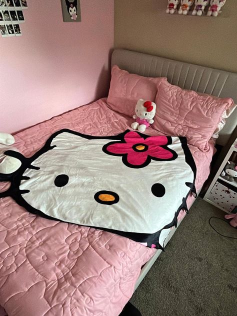 #blanket #flannel #cute #kawaii #soft #aesthetic #throwblanket #hellokitty #pinterest #instagram #shop Kawaii Soft Aesthetic, Girly Room, Soft Aesthetic, Cute Kawaii, Flannel Throw, Instagram Shop, Throw Blanket, Hello Kitty, Kitty