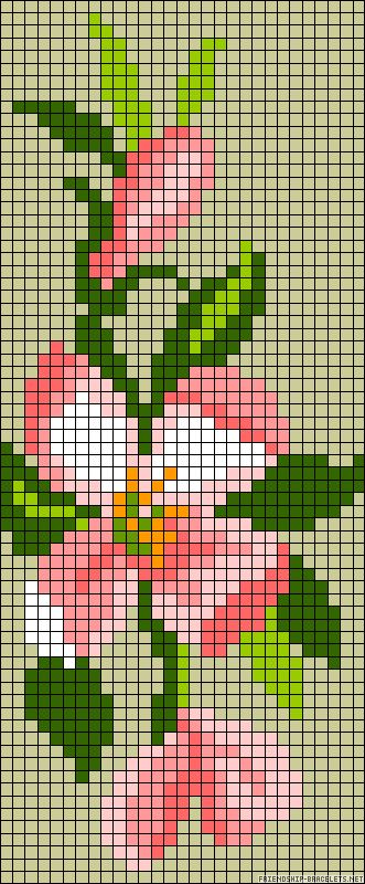 alpha pattern Pixel Flower Pattern, Pixel Art Flower, C2c Afghan, Flower Loom, Pixel Quilting, Modele Pixel Art, Pixel Crochet, Loom Pattern, Stitch Crochet