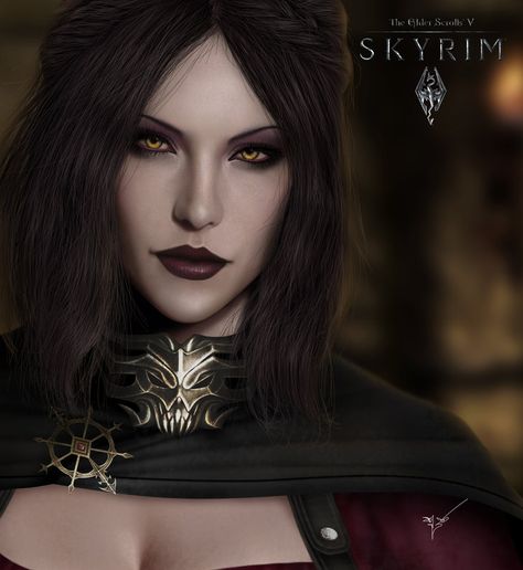 Skyrim Vampire, Skyrim Serana, Skyrim Fanart, Tes Skyrim, Skyrim Wallpaper, Steam Artwork, Elder Scrolls Games, Skyrim Art, Elder Scrolls Art